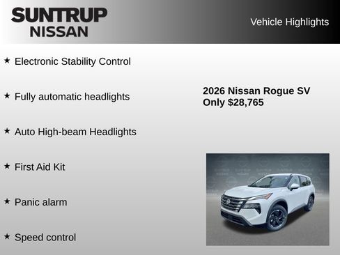 New 2026 Nissan Rogue SV AWD/4WD image 38