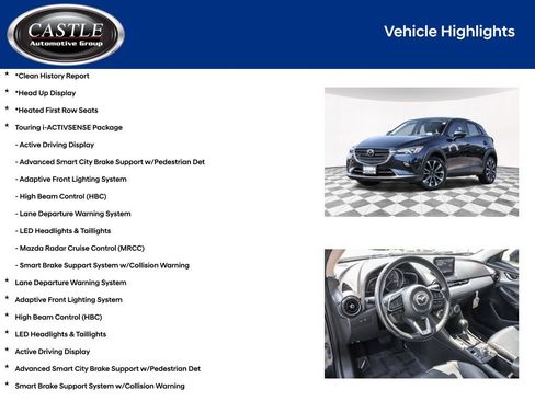 Used 2019 MAZDA CX-3 Touring w/ Touring I-ACTIVSENSE Package FWD image 4