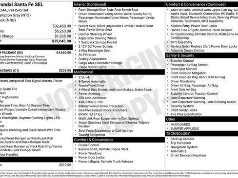 Certified 2023 Hyundai Santa Fe SEL w/ Premium Package FWD image 23