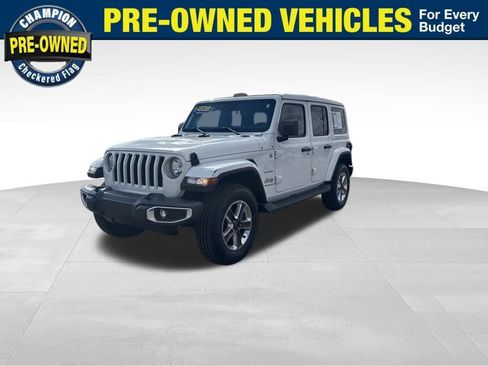 Used 2023 Jeep Wrangler Unlimited Sahara w/ Safety Group AWD/4WD image 1