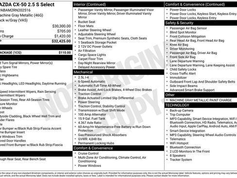 Certified 2024 MAZDA CX-50 AWD 2.5 S w/ Cargo Package image 10