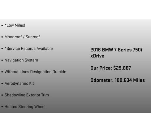 Used 2016 BMW 750i xDrive AWD/4WD image 24