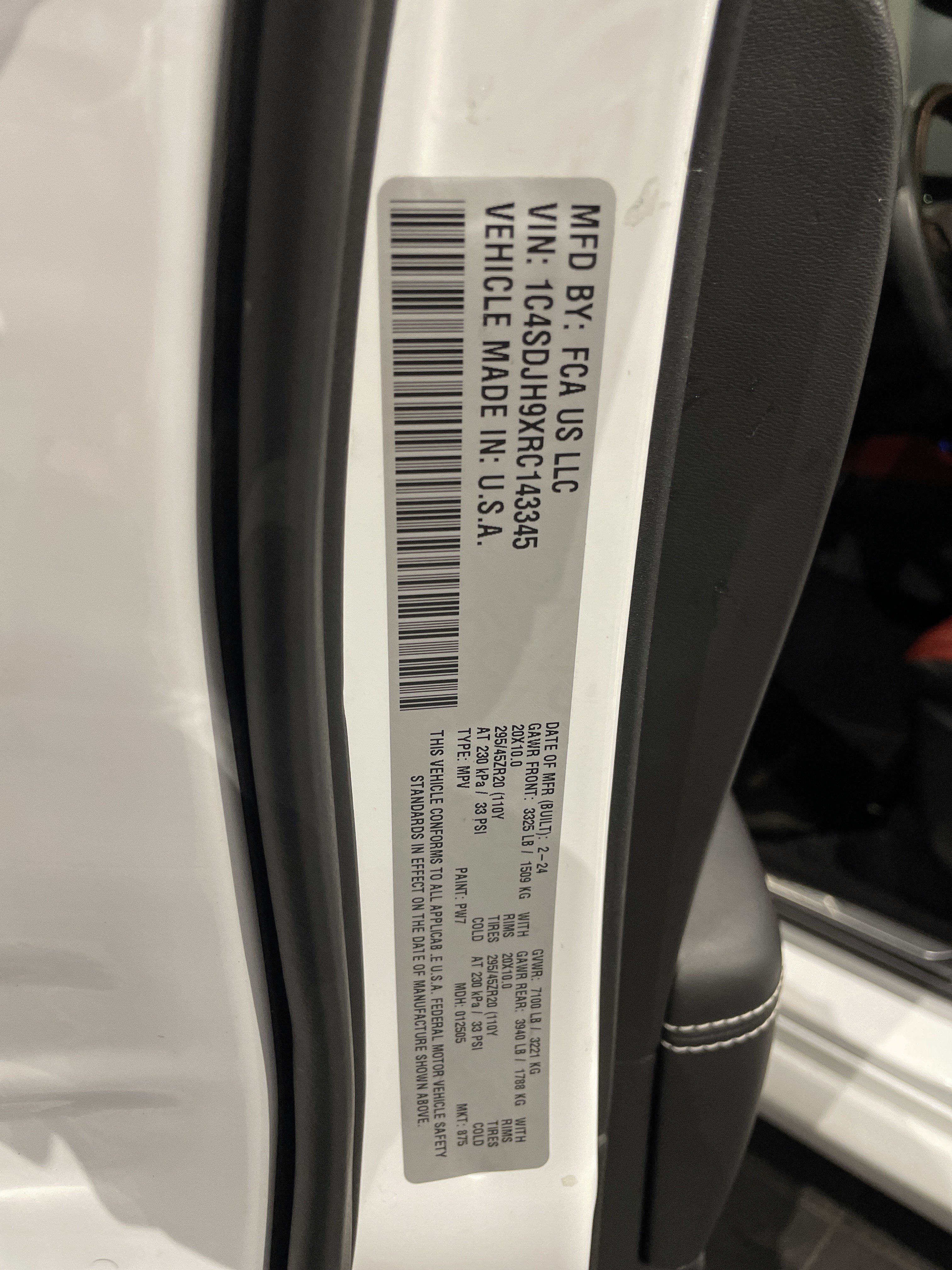 Used 2024 Dodge Durango SRT Hellcat AWD/4WD image 44