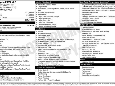 Used 2020 Toyota RAV4 XLE w/ Convenience Package FWD image 6
