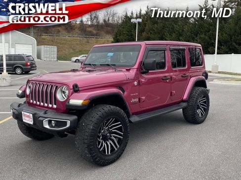 Used 2022 Jeep Wrangler Unlimited Sahara w/ LED Lighting Group image 1