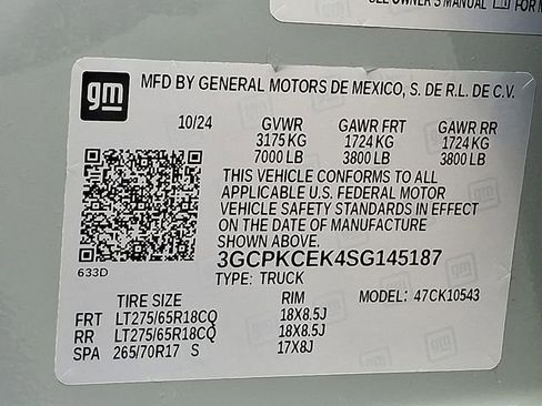 Certified 2025 Chevrolet Silverado 1500 Custom Trail Boss image 27