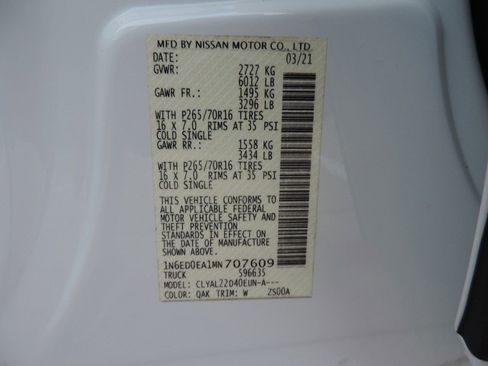 Used 2021 Nissan Frontier SV image 13