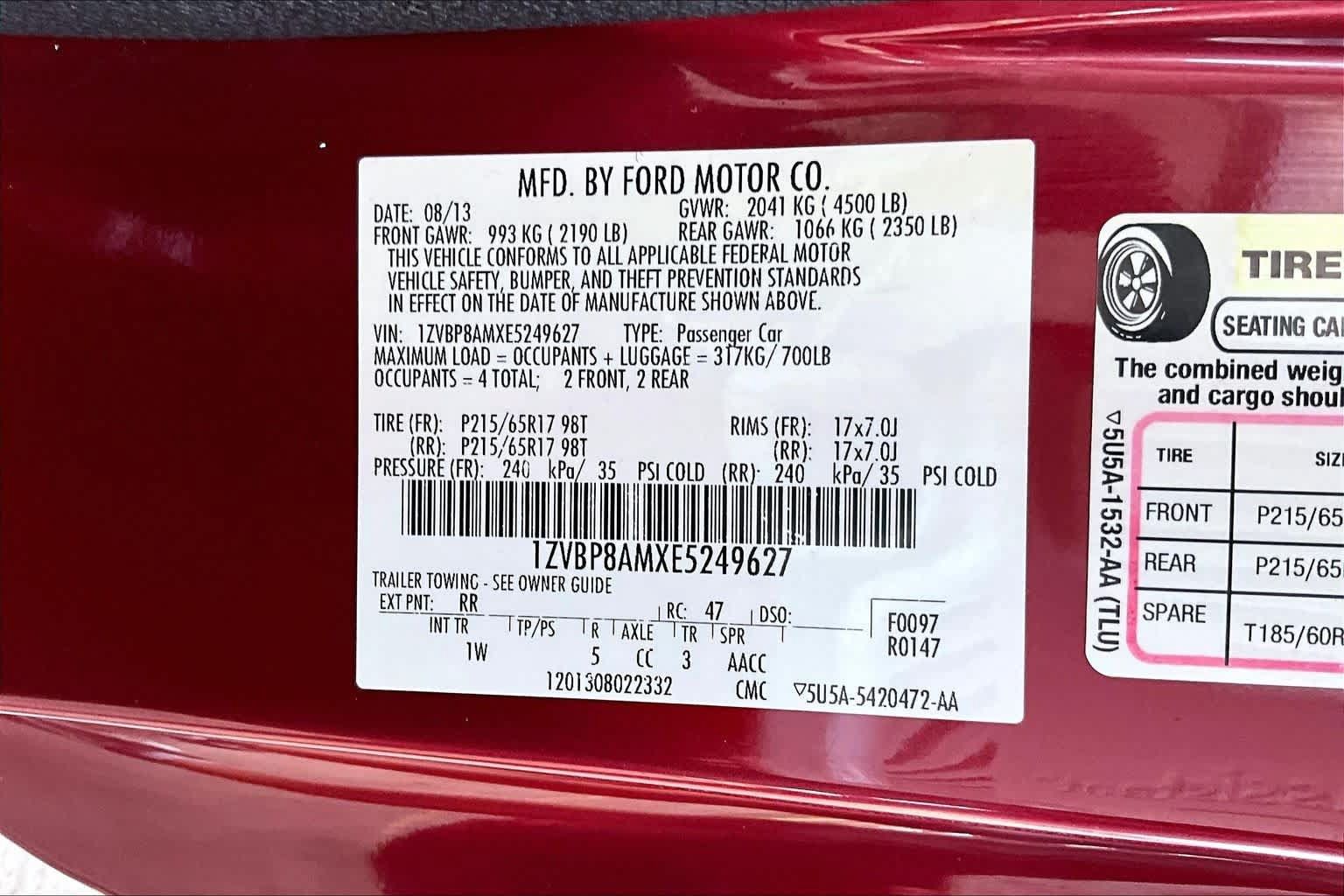 Used 2014 Ford Mustang Coupe w/ Equipment Group 102A RWD image 32