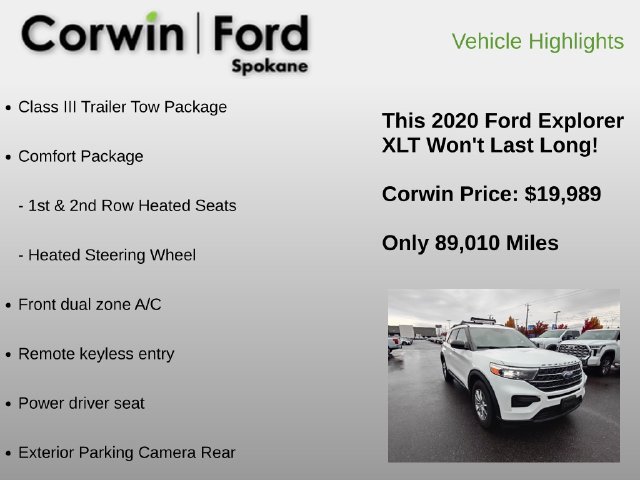 Used 2020 Ford Explorer XLT w/ Comfort Package AWD/4WD image 6