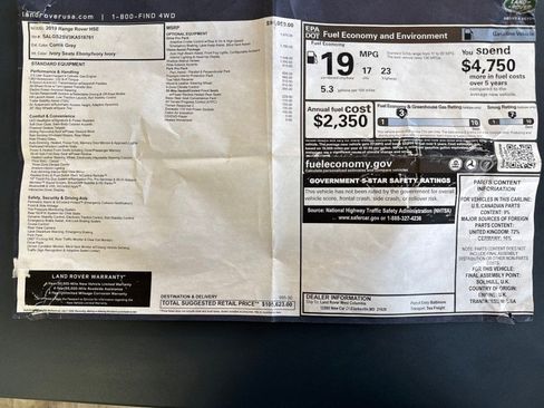 Used 2019 Land Rover Range Rover HSE image 65