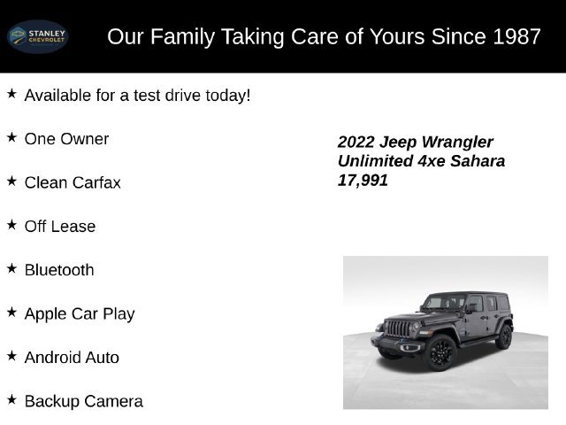 Used 2022 Jeep Wrangler Unlimited Sahara w/ Cold Weather Group AWD/4WD image 9