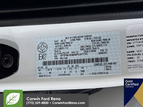 Certified 2022 Ford F150 Platinum image 37
