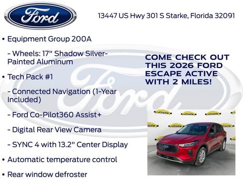 New 2026 Ford Escape Active w/ Tech Pack #1 FWD image 15