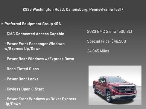 Certified 2023 GMC Sierra 1500 SLT w/ SLT Premium Plus Package AWD/4WD image 6
