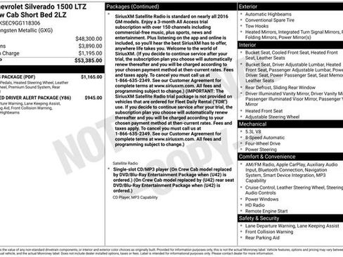 Used 2016 Chevrolet Silverado 1500 LTZ Z71 w/ LTZ Plus Package image 15