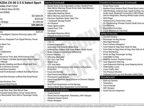 New 2026 MAZDA CX-30 AWD 2.5 S w/ Select Sport Pkg image 4