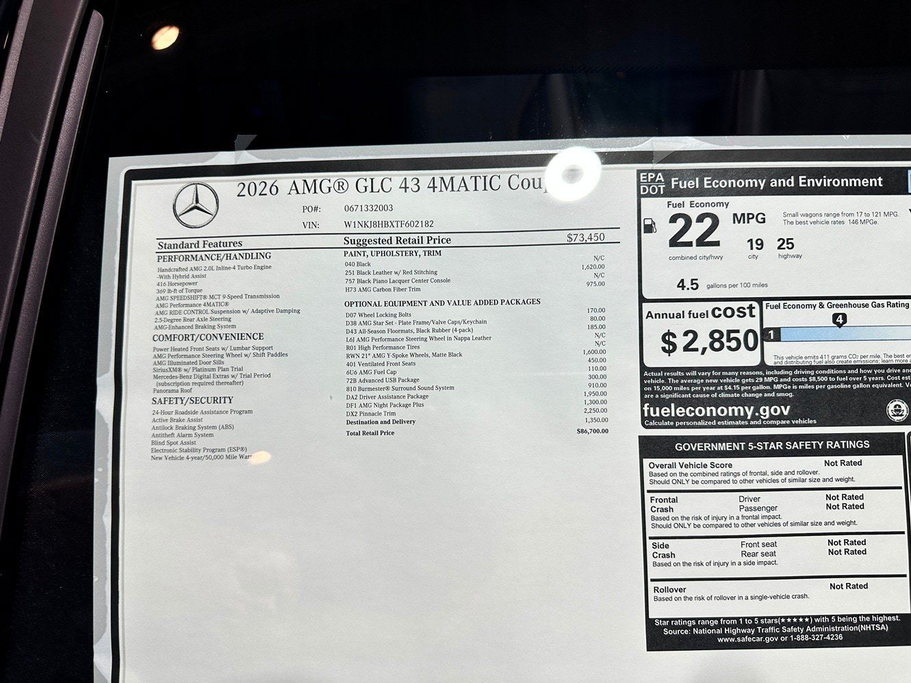 New 2026 Mercedes-Benz GLC 43 AMG 4MATIC Coupe image 15