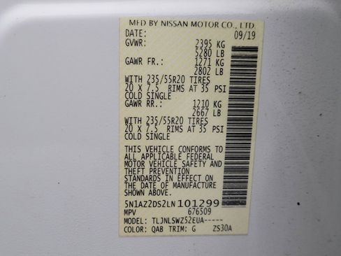 Used 2020 Nissan Murano Platinum w/ Cargo Package AWD/4WD image 33