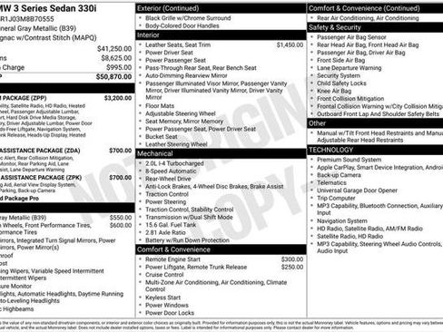Used 2021 BMW 330i Sedan w/ Premium Package RWD image 1