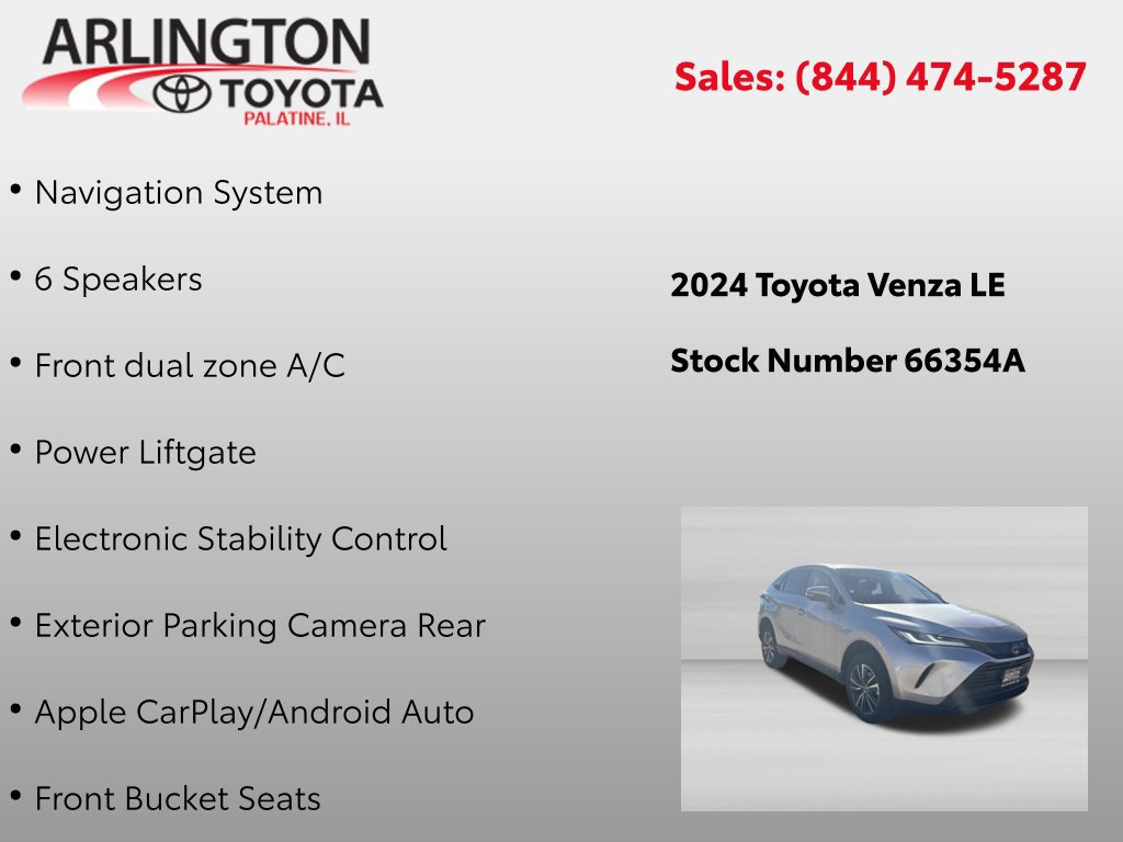 Used 2024 Toyota Venza LE AWD/4WD image 2