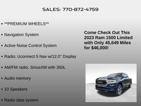 Used 2023 RAM 1500 Limited image 20