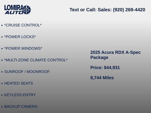 Used 2025 Acura RDX A-Spec AWD/4WD image 6