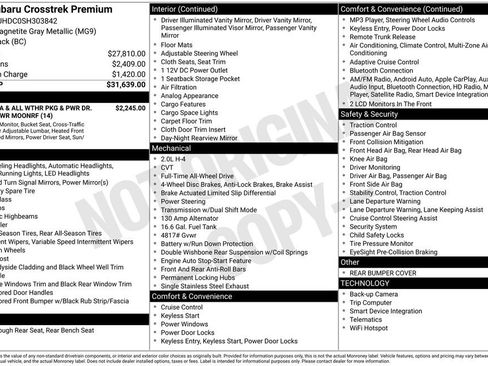 Certified 2025 Subaru Crosstrek 2.0i Premium image 26
