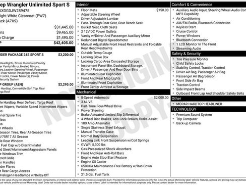 Used 2018 Jeep Wrangler Unlimited Sport S image 12