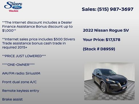 Used 2022 Nissan Rogue SV image 7