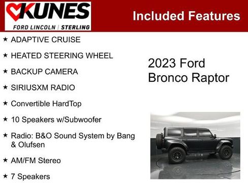Certified 2023 Ford Bronco Raptor AWD/4WD image 2