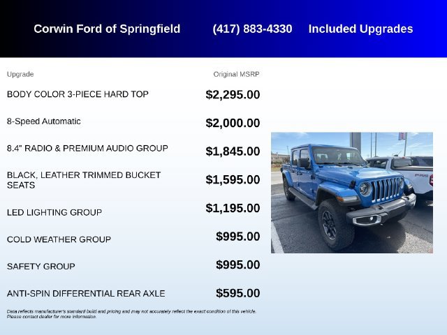 Used 2020 Jeep Gladiator Overland AWD/4WD image 5