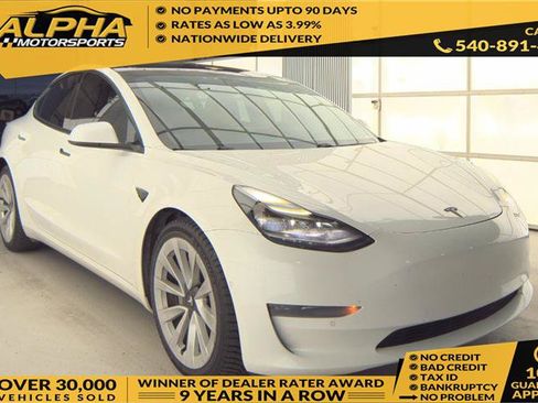 Used 2021 Tesla Model 3 Long Range AWD/4WD image 1