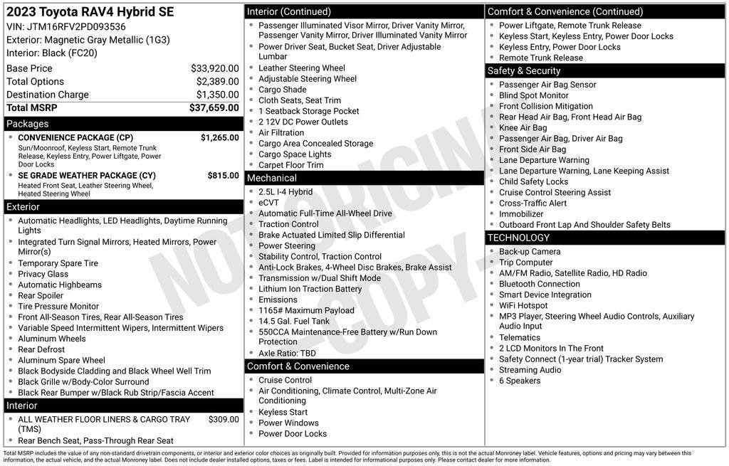 Used 2023 Toyota RAV4 SE w/ Convenience Package AWD/4WD image 27