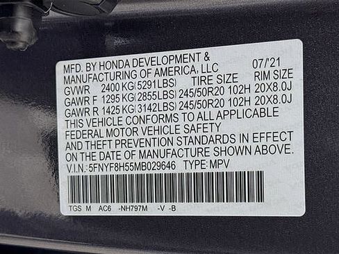 Used 2021 Honda Passport EX-L image 35