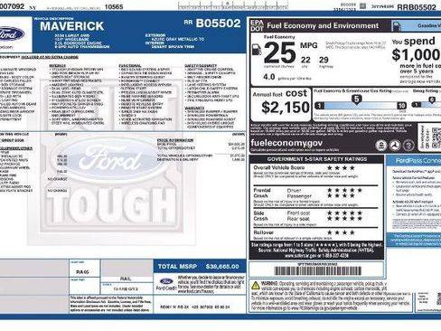 Certified 2024 Ford Maverick Lariat w/ FX4 Off-Road Package AWD/4WD image 6