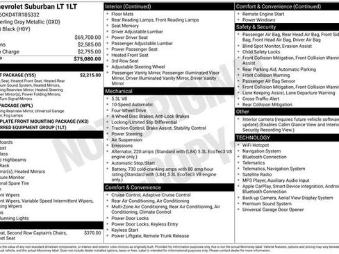 Used 2026 Chevrolet Suburban LT w/ Comfort Package AWD/4WD image 12