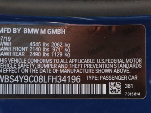 Used 2020 BMW M4 Coupe w/ Competition Package RWD image 46