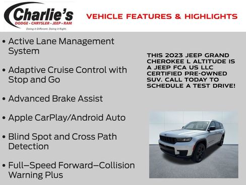 Certified 2023 Jeep Grand Cherokee L Laredo image 7