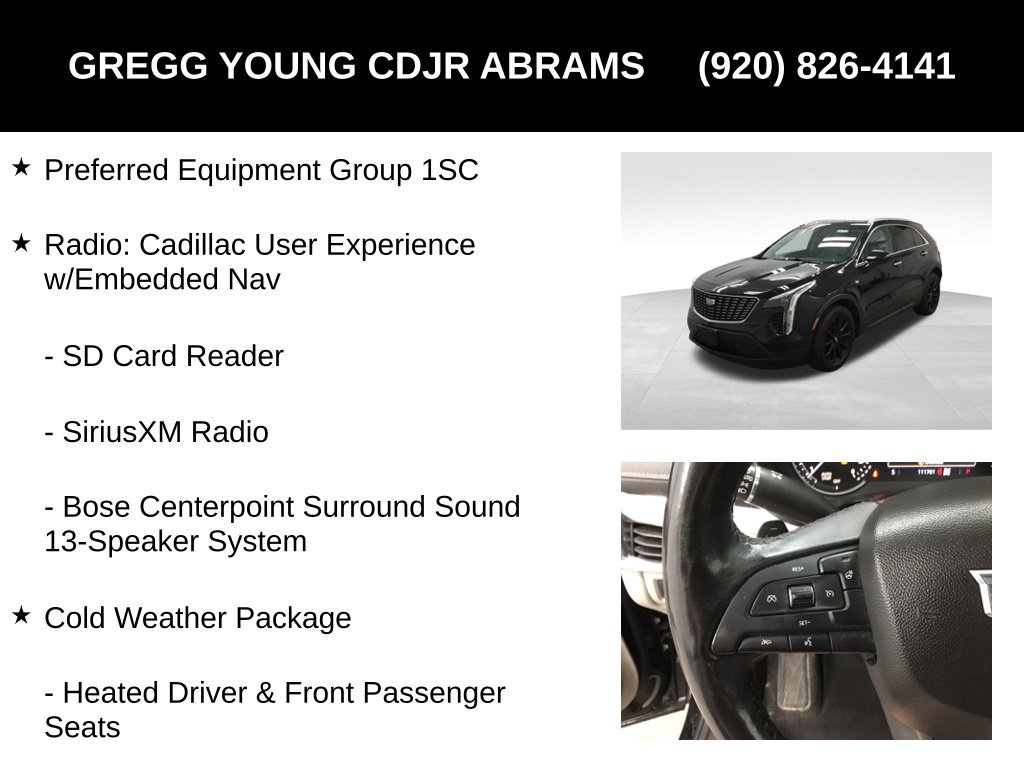 Used 2019 Cadillac XT4 Luxury w/ Cold Weather Package AWD/4WD image 7