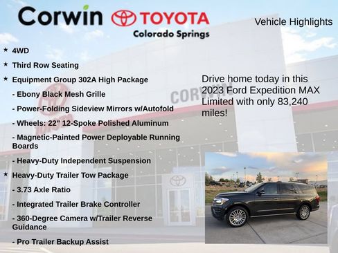 Used 2023 Ford Expedition Max Limited AWD/4WD image 6