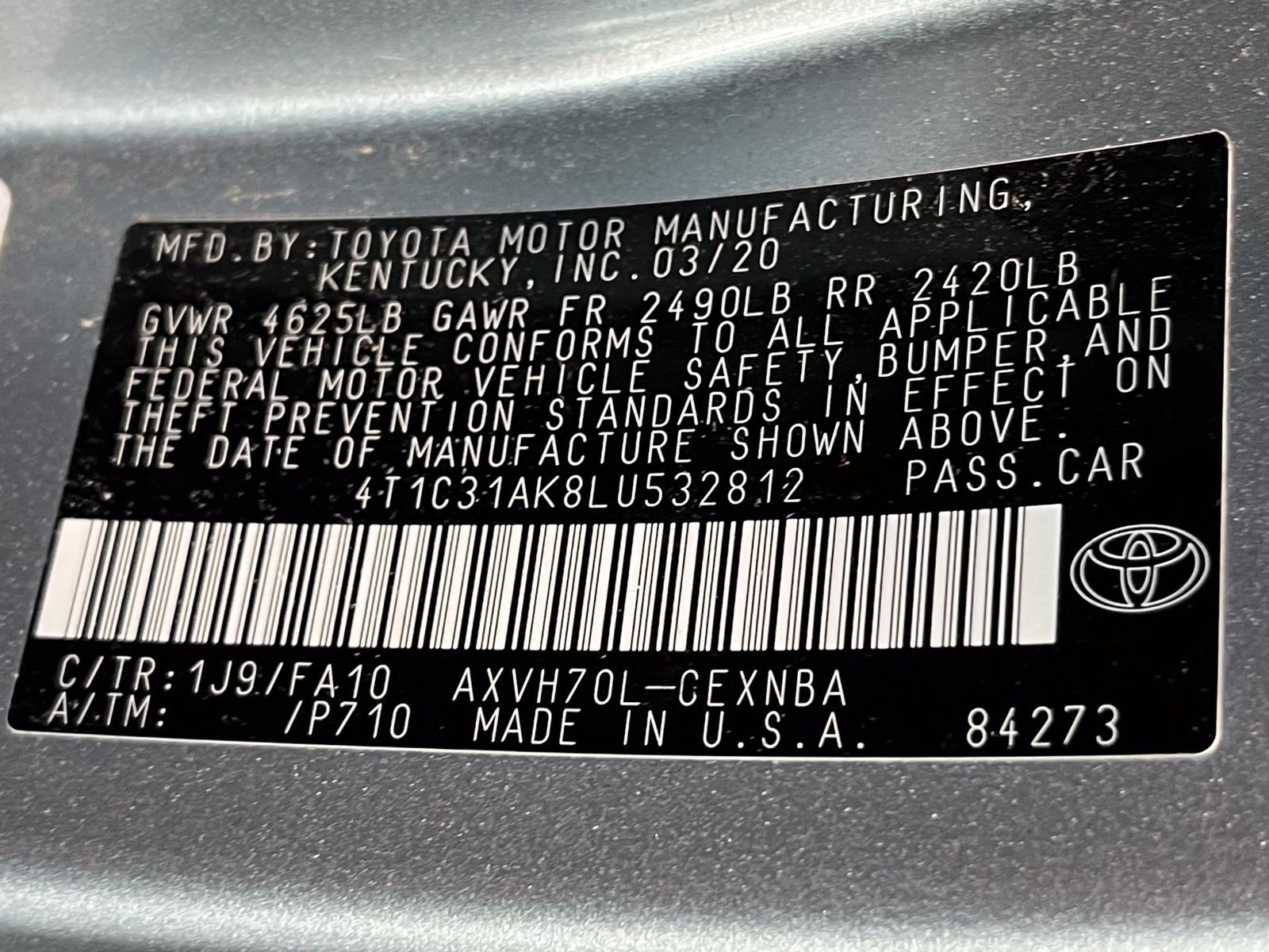 Used 2020 Toyota Camry LE FWD image 18