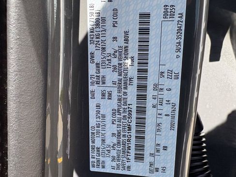 Used 2021 Ford F150 Raptor w/ Equipment Group 801A High AWD/4WD image 19