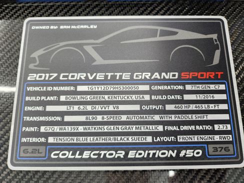 Used 2017 Chevrolet Corvette Grand Sport RWD image 21