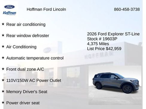 Certified 2026 Ford Explorer ST-Line w/ ST-Line Street Pack AWD/4WD image 24