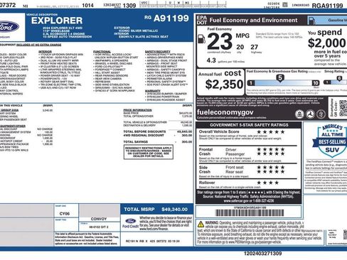 Used 2024 Ford Explorer XLT w/ Equipment Group 202A AWD/4WD image 4