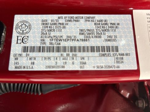 Used 2023 Ford F150 Lariat w/ Equipment Group 502A High image 30