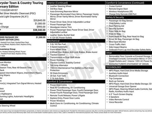 Used 2016 Chrysler Town & Country Touring-L FWD image 36