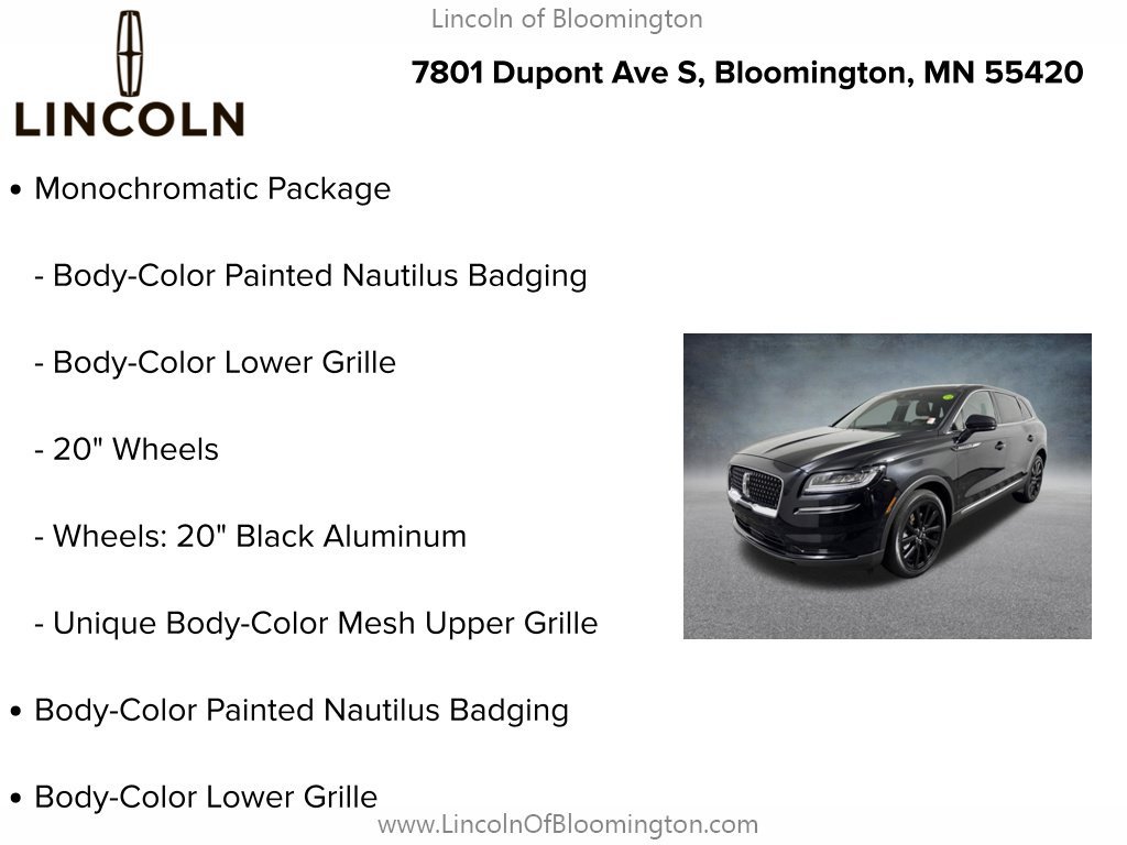 Used 2023 Lincoln Nautilus Reserve w/ Monochromatic Package AWD/4WD image 6