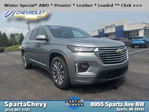 Used 2023 Chevrolet Traverse Premier w/ LPO, Floor Liner Package image 1