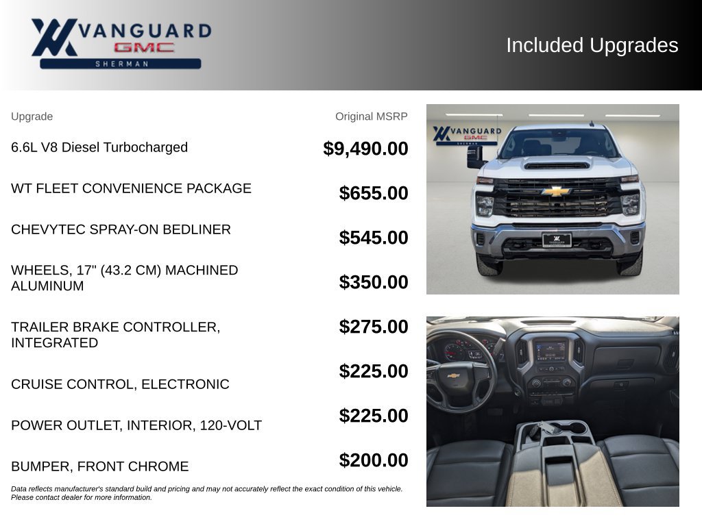 Used 2024 Chevrolet Silverado 2500 W/T w/ WT Fleet Convenience Package AWD/4WD image 9